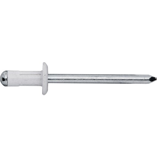 Mehrbereichsnieten Flachrundkopf weiß RAL 9010, RAL9010